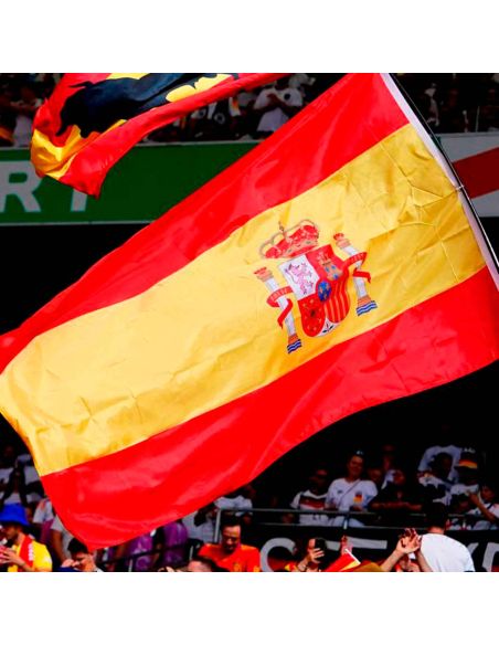 Drapeau Officiel Espagne 150 x 90 cm - Pavillon Supporters La Roja avec Œillets de Fixation