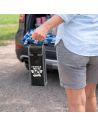 Étui de Pétanque Pointeur Expert – Sacoche 3 Boules en Simili Cuir Noir et Gris Haute Résistance
