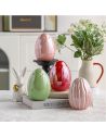 Œuf de Pâques en Céramique Émaillée 12 cm – Décoration de Table Festive Design Craquelé
