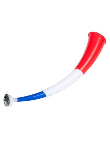 Corne de Supporter France Tricolore - Trompette de Stade Bleu Blanc Rouge Rétractable