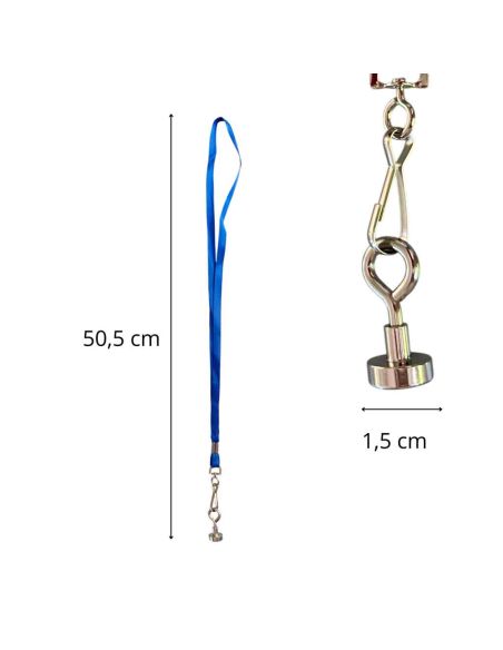 Ramasse Boule de Pétanque Aimanté - 5 Couleurs de Ruban Disponibles
