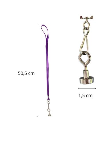 Ramasse Boule de Pétanque Aimanté - 11 Couleurs de Ruban Disponibles