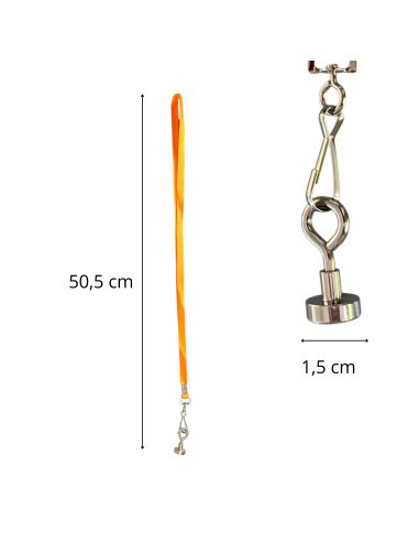 Ramasse Boule de Pétanque Aimanté - 11 Couleurs de Ruban Disponibles