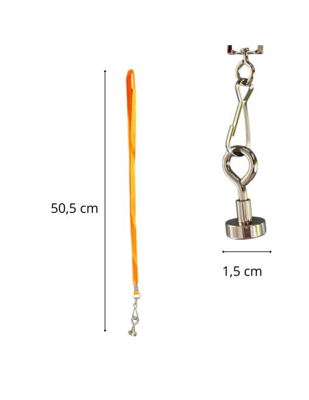 Ramasse Boule de Pétanque Aimanté - 11 Couleurs de Ruban Disponibles