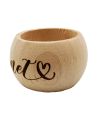 Rond de Serviette en Bois Gravé "Papounet" - Accessoire de Table Artisanal pour Papa