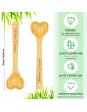 Cuillère en Bambou Cœur "Meilleure Cuisinière" - Ustensile de Cuisine Éco-responsable et Cadeau Personnalisé