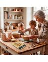 Balance de cuisine numérique en bambou naturel gravée "Reine de la Cuisine" – Précision 1g et Design Éco-responsable