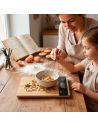 Balance de cuisine numérique en bambou naturel gravée "Reine de la Cuisine" – Précision 1g et Design Éco-responsable