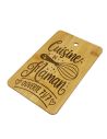 Planche à Découper en Bambou Gravée "Cuisine de Maman" - Plateau de Présentation Naturel 22x14cm