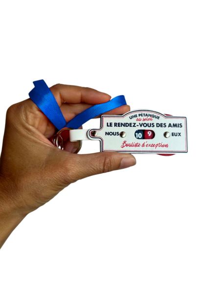 Porte Clés et Tour de Cou - Compteur de Points Pétanque