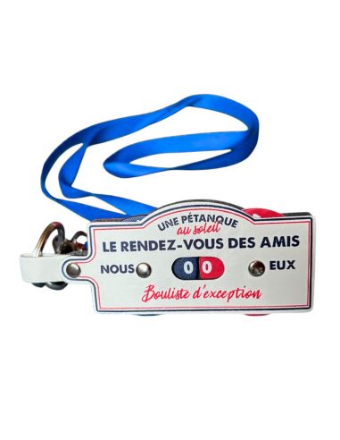 Porte Clés et Tour de Cou - Compteur de Points Pétanque