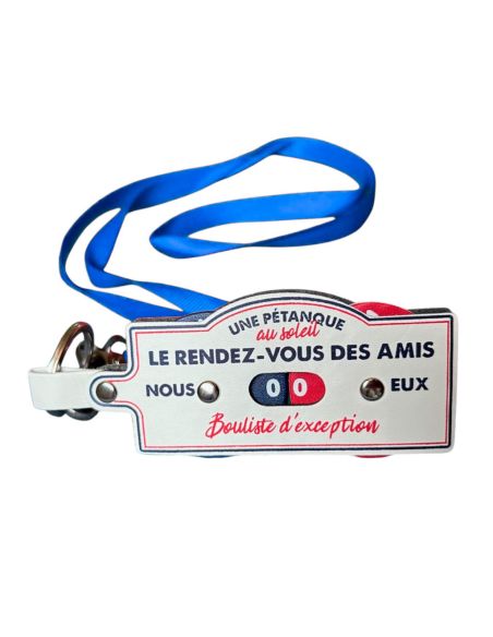 Porte Clés et Tour de Cou - Compteur de Points Pétanque