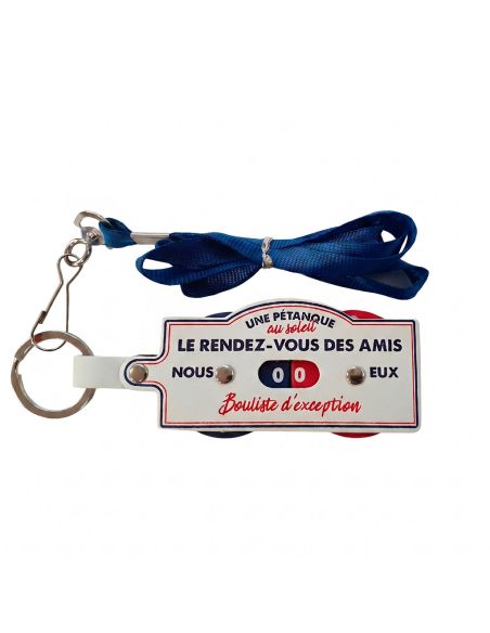 Porte Clés et Tour de Cou - Compteur de Points Pétanque