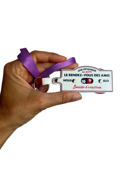 Porte Clés et Tour de Cou - Compteur de Points Pétanque