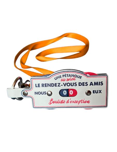 Porte Clés et Tour de Cou - Compteur de Points Pétanque