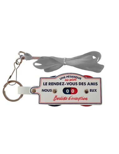 Porte Clés et Tour de Cou - Compteur de Points Pétanque