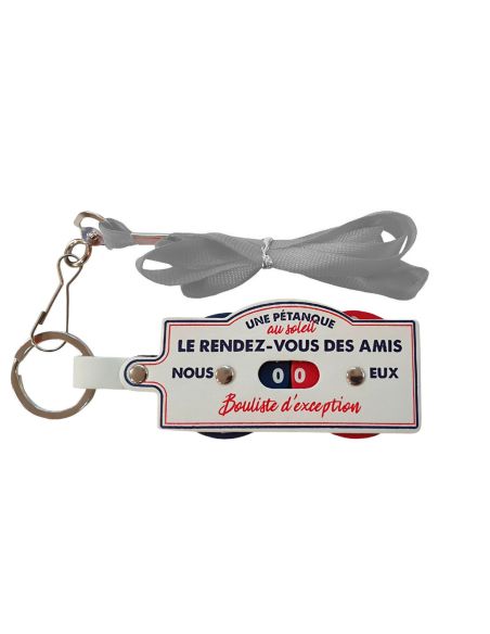 Porte Clés et Tour de Cou - Compteur de Points Pétanque