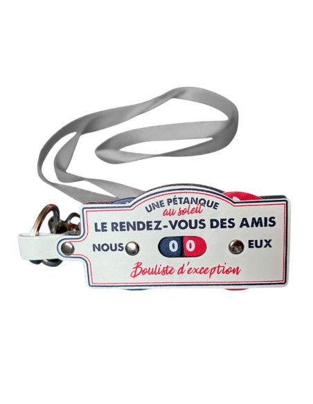 Porte Clés et Tour de Cou - Compteur de Points Pétanque