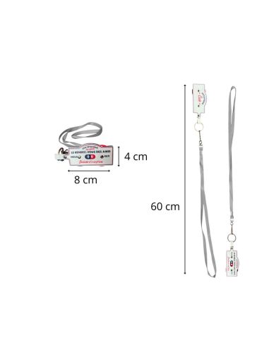 Porte Clés et Tour de Cou - Compteur de Points Pétanque