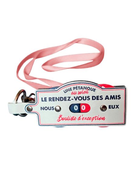 Porte Clés et Tour de Cou - Compteur de Points Pétanque