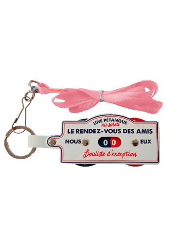 Porte Clés et Tour de Cou - Compteur de Points Pétanque