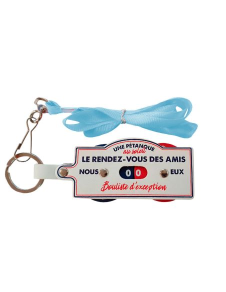 Porte Clés et Tour de Cou - Compteur de Points Pétanque