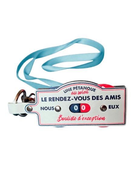 Porte Clés et Tour de Cou - Compteur de Points Pétanque