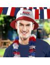 Chapeau Bob France Bleu Blanc Rouge – Chapeau de Supporter Tricolore en Polyester avec Inscription Allez La France