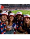 Chapeau Bob France Bleu Blanc Rouge – Chapeau de Supporter Tricolore en Polyester avec Inscription Allez La France