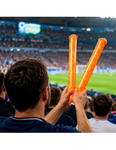 Clap Clap Gonflable Baguette de Pain – Paire de Tap Tap Supporter de 55cm Réutilisables pour Événements Sportifs et Festifs Fran 2