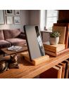 Cadeau Maître et Maîtresse Fin d'Année – Support Téléphone en Bambou Gravé "Merci pour cette belle année"