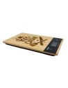 Balance de Cuisine en Bambou Gravée "Roi de la Cuisine" - Électronique 5kg