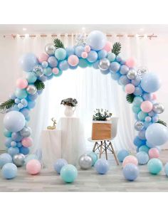 Grande Arche à Ballons Ronde en Métal Doré 210x240 cm - Support Décoration Mariage & Anniversaire 2