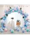 Grande Arche à Ballons Ronde en Métal Doré 210x240 cm - Support Décoration Mariage & Anniversaire