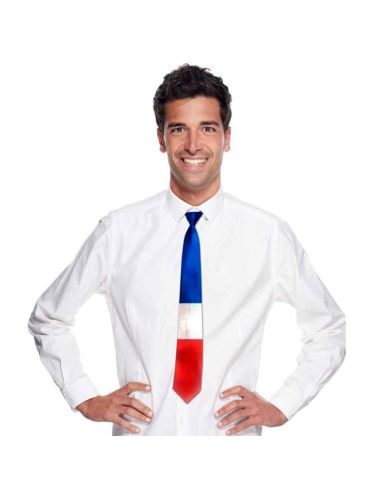 Cravate Bleu, Blanc, Rouge - Taille Unique