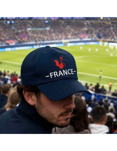 Casquette Bleu Marine Brodée "FRANCE" - Taille Réglable