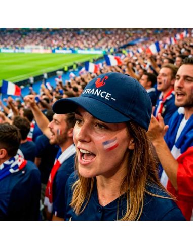 Casquette Bleu Marine Brodée "FRANCE" - Taille Réglable