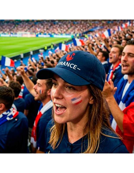 Casquette Bleu Marine Brodée "FRANCE" - Taille Réglable