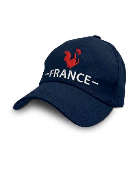 Casquette Bleu Marine Brodée "FRANCE" - Taille Réglable