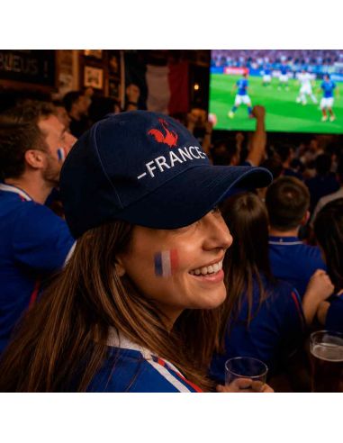 Casquette Bleu Marine Brodée "FRANCE" - Taille Réglable