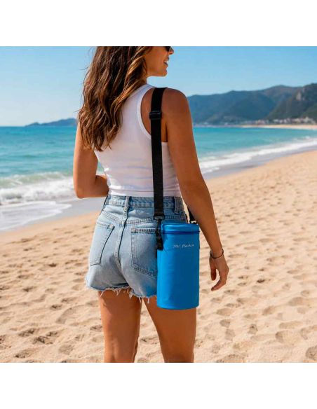 Porte-bouteille isotherme 1,5 Litres sacoche fraîcheur avec sangle réglable