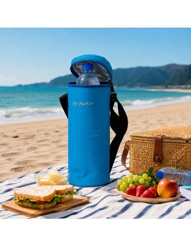 Porte-bouteille isotherme 1,5 Litres sacoche fraîcheur avec sangle réglable
