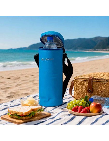Porte-bouteille isotherme 1,5 Litres sacoche fraîcheur avec sangle réglable