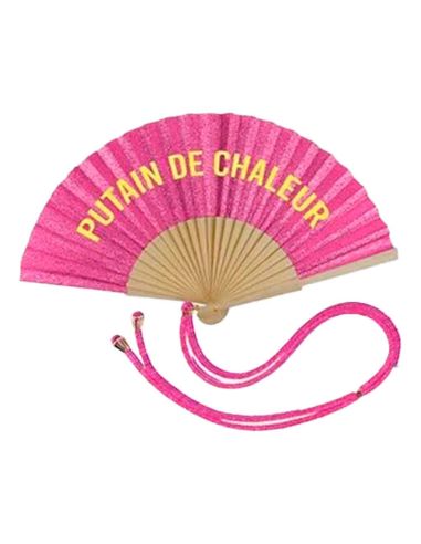 Éventail à Message Humour et Paillettes Avec Cordon Détachable