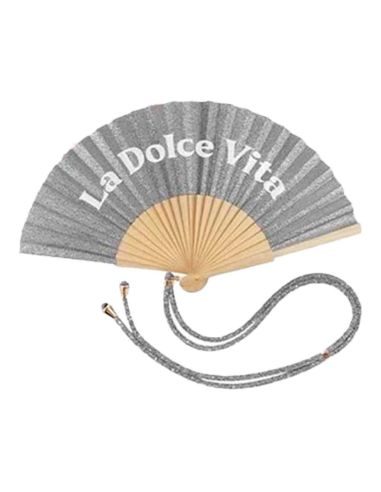 Éventail à Message Humour et Paillettes Avec Cordon Détachable