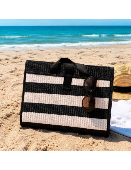 Natte de Plage Pliante 2 Places - 3 Modèles Disponibles - Dimension : 198 x 153 cm