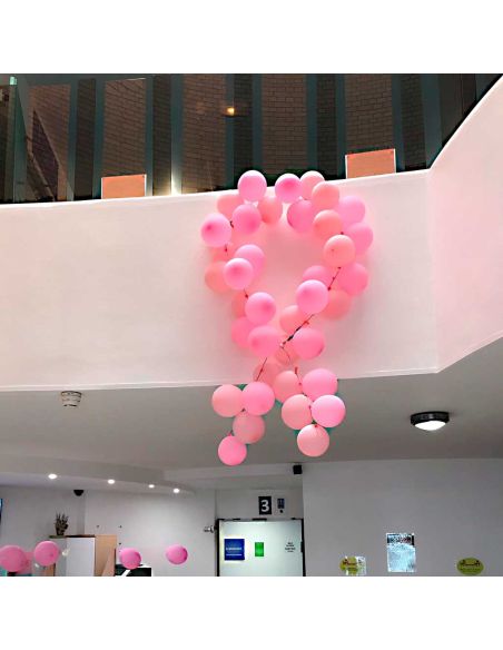 Sachet de 25 Ballons Rose - Dimensions : 30 x 30 cm