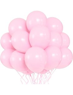 Sachet de 20 Ballons Rose - Dimensions : 30 x 30 cm