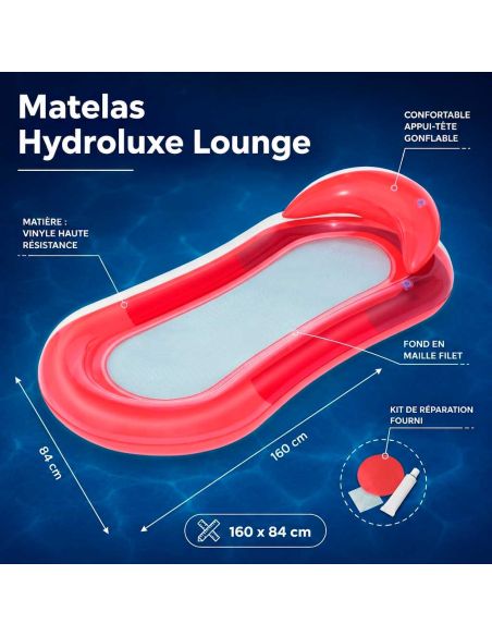 Matelas Hydroluxe Lounge - Dimensions : 160 x 84 cm - Différents Coloris