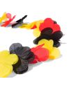 Collier Hawaïen Supporter Allemagne et Belgique - Couronne de Fleurs Noir Rouge Jaune